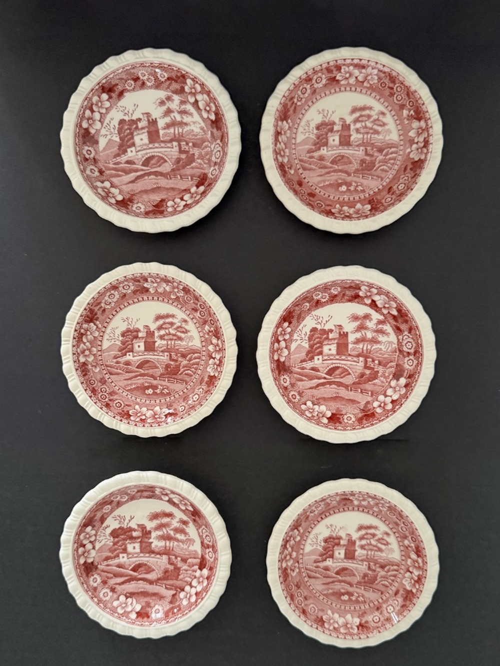 Copeland's Antique Spode's Tower Rare 3.25 inch bowls